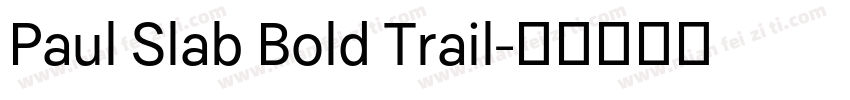 Paul Slab Bold Trail字体转换